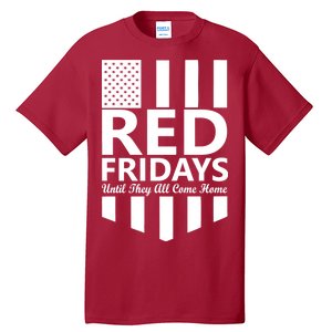 Red Fridays Military Flag Tall T-Shirt