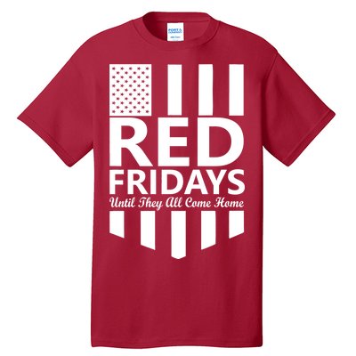 Red Fridays Military Flag Tall T-Shirt