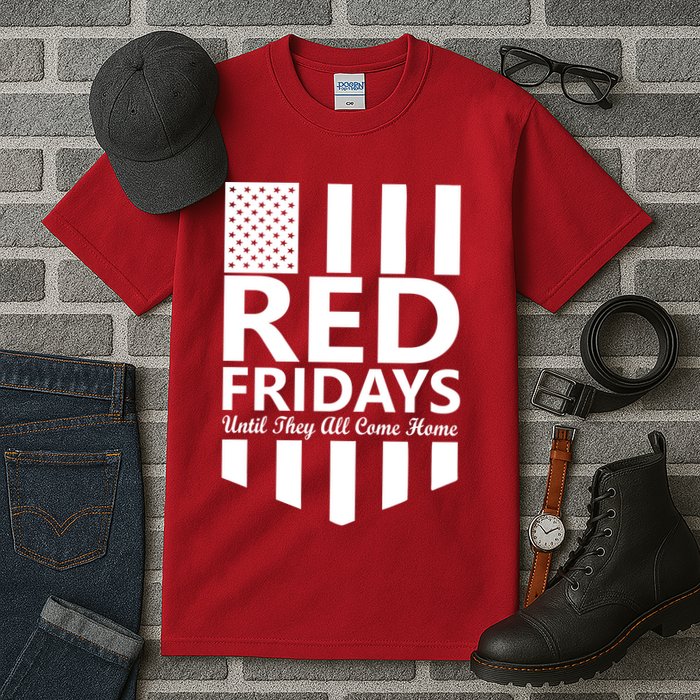 Red Fridays Military Flag Tall T-Shirt
