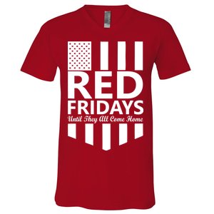 Red Fridays Military Flag V-Neck T-Shirt