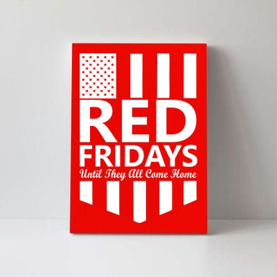 Red Fridays Military Flag Canvas