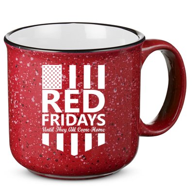 Red Fridays Military Flag 15oz Campfire Ceramic Mug