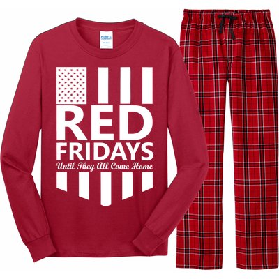 Red Fridays Military Flag Long Sleeve Pajama Set