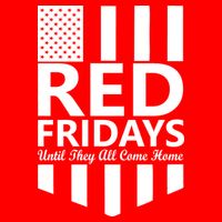 Red Fridays Military Flag Flat Bill Trucker Hat