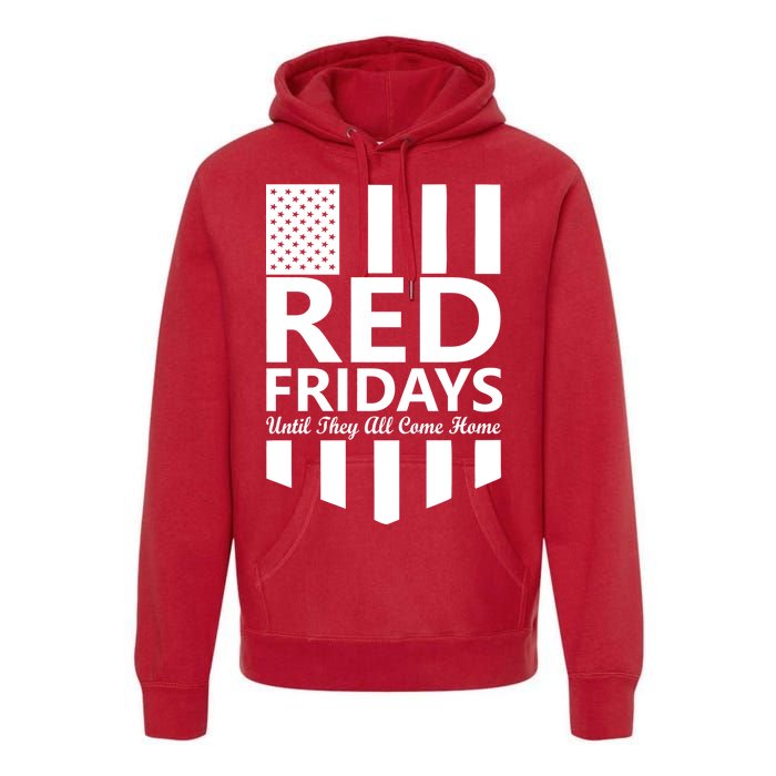 Red Fridays Military Flag Premium Hoodie