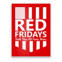 Red Fridays Military Flag Poster