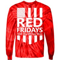 Red Fridays Military Flag Tie-Dye Long Sleeve Shirt