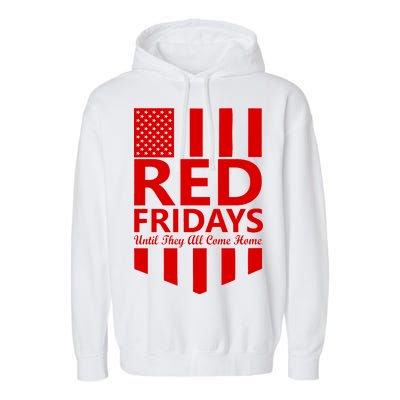 Red Fridays Military Flag Garment-Dyed Fleece Hoodie