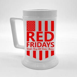 Red Fridays Military Flag Beer Stein