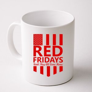 Red Fridays Military Flag Coffee Mug