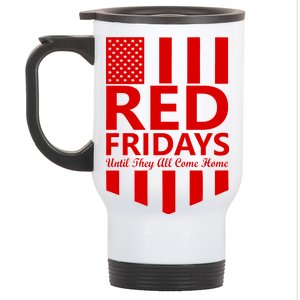 Red Fridays Military Flag Stainless Steel Travel Mug