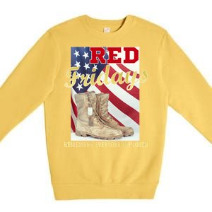 Red Fridays Remember Everyone Deployed Premium Crewneck Sweatshirt