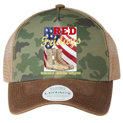 Red Fridays Remember Everyone Deployed Legacy Tie Dye Trucker Hat