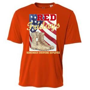 Red Fridays Remember Everyone Deployed Cooling Performance Crew T-Shirt