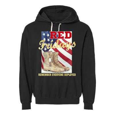 Red Fridays Remember Everyone Deployed Garment-Dyed Fleece Hoodie