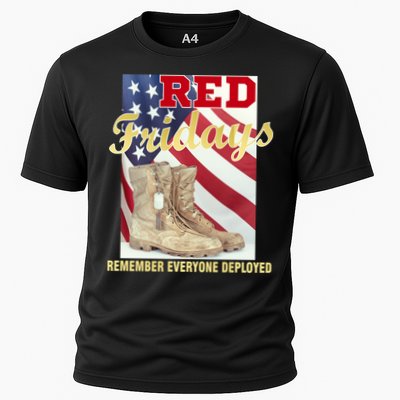 Red Fridays Remember Everyone Deployed Cooling Performance Crew T-Shirt