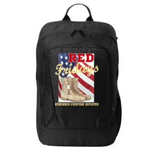 Red Fridays Remember Everyone Deployed City Backpack