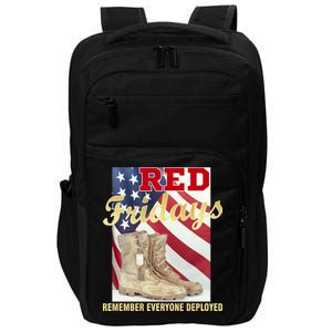 Red Fridays Remember Everyone Deployed Impact Tech Backpack