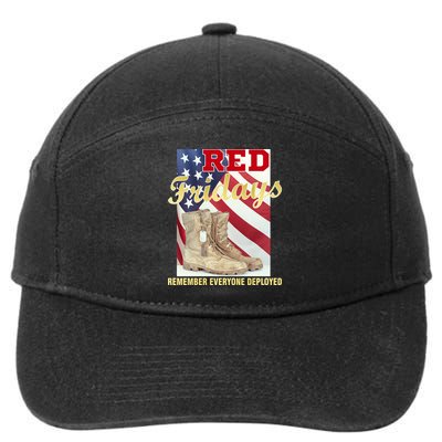 Red Fridays Remember Everyone Deployed 7-Panel Snapback Hat