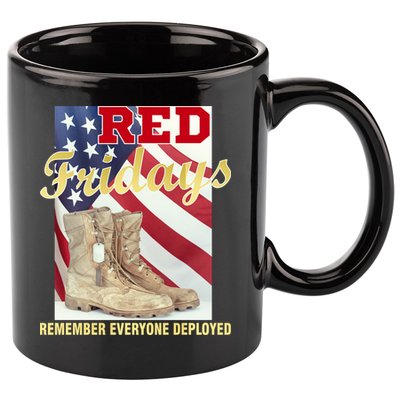 Red Fridays Remember Everyone Deployed 11oz C Handle Ceramic Mug