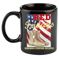 Red Fridays Remember Everyone Deployed 11oz C Handle Ceramic Mug