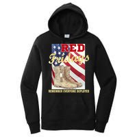 Red Fridays Remember Everyone Deployed Women's Pullover Hoodie