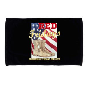 Red Fridays Remember Everyone Deployed Microfiber Hand Towel