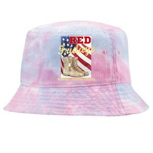 Red Fridays Remember Everyone Deployed Tie-Dyed Bucket Hat