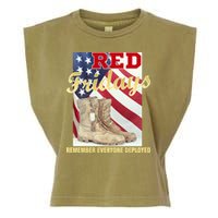 Red Fridays Remember Everyone Deployed Garment-Dyed Women's Muscle Tee