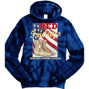 Red Fridays Remember Everyone Deployed Tie Dye Hoodie