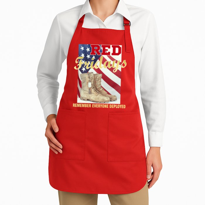 Red Fridays Remember Everyone Deployed Apron