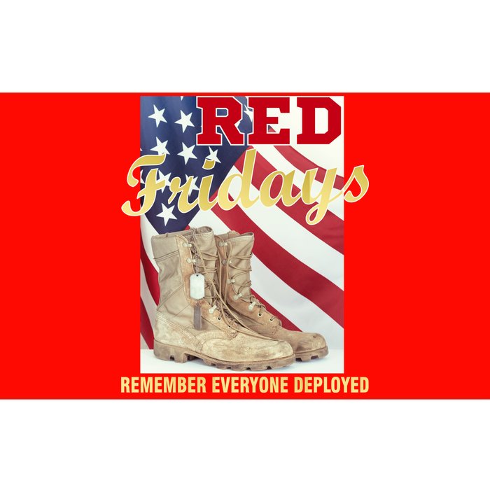 Red Fridays Remember Everyone Deployed Bumper Sticker