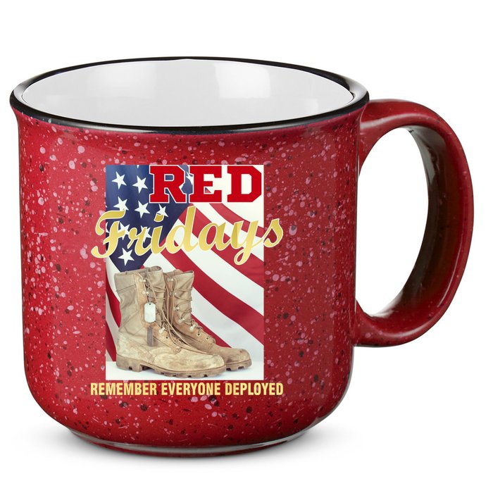 Red Fridays Remember Everyone Deployed 15oz Campfire Ceramic Mug