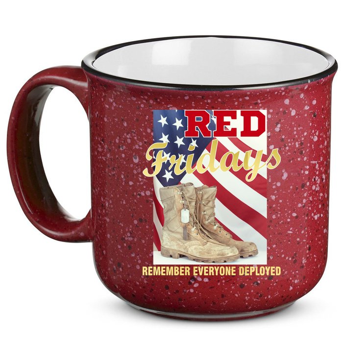 Red Fridays Remember Everyone Deployed 15oz Campfire Ceramic Mug