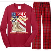 Red Fridays Remember Everyone Deployed Long Sleeve Pajama Set