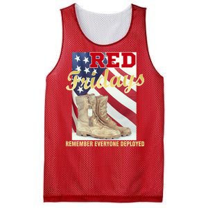 Red Fridays Remember Everyone Deployed Mesh Reversible Basketball Jersey Tank