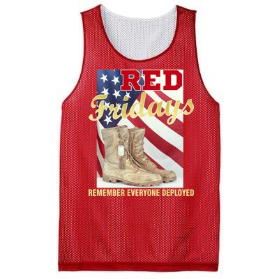 Red Fridays Remember Everyone Deployed Mesh Reversible Basketball Jersey Tank