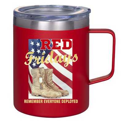 Red Fridays Remember Everyone Deployed 12oz Stainless Steel Coffee Mug