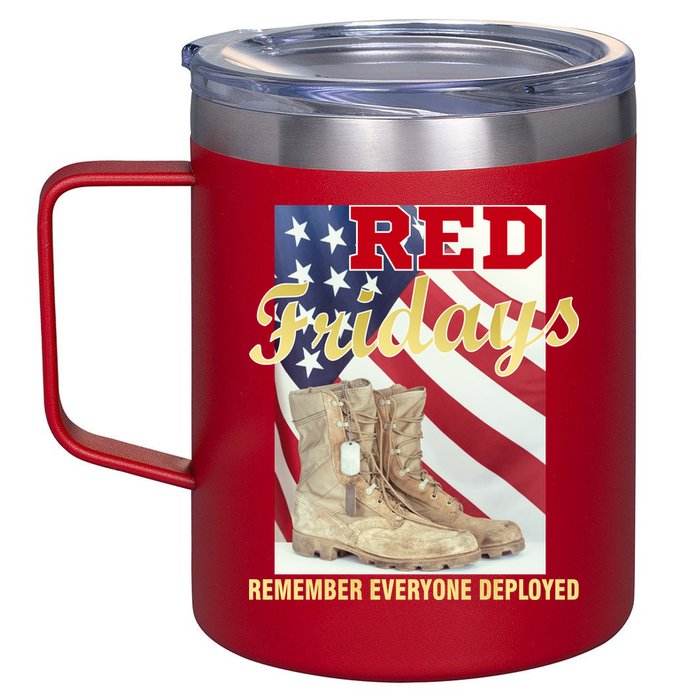 Red Fridays Remember Everyone Deployed 12oz Stainless Steel Coffee Mug