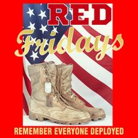 Red Fridays Remember Everyone Deployed Metallic Star Ornament