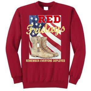 Red Fridays Remember Everyone Deployed Tall Sweatshirt