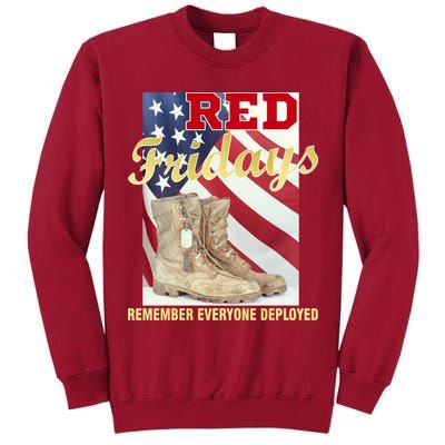 Red Fridays Remember Everyone Deployed Tall Sweatshirt