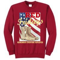 Red Fridays Remember Everyone Deployed Tall Sweatshirt