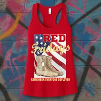 Red Fridays Remember Everyone Deployed Womens Tank Top