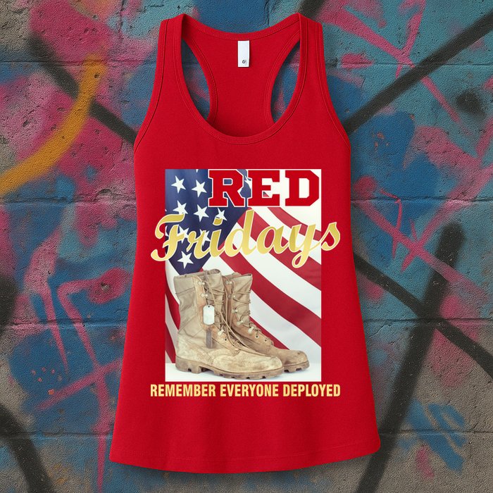 Red Fridays Remember Everyone Deployed Womens Tank Top