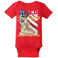 Red Fridays Remember Everyone Deployed Baby Bodysuit