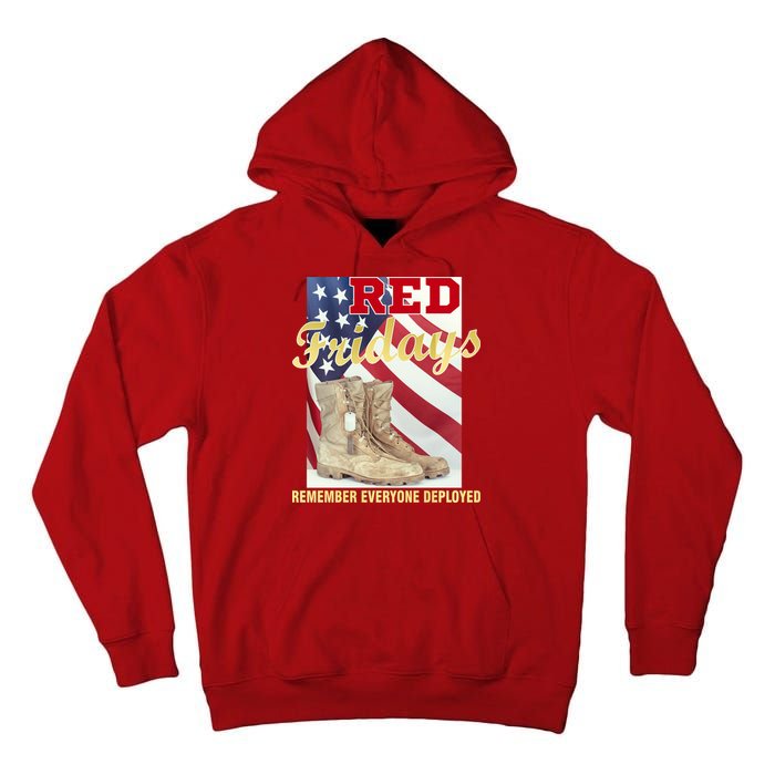 Red Fridays Remember Everyone Deployed Tall Hoodie