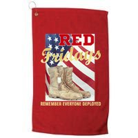 Red Fridays Remember Everyone Deployed Platinum Collection Golf Towel