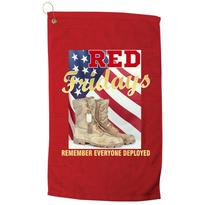 Red Fridays Remember Everyone Deployed Platinum Collection Golf Towel