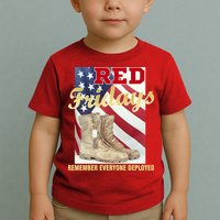 Red Fridays Remember Everyone Deployed Toddler T-Shirt